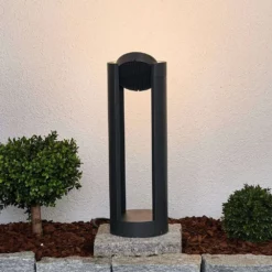 Lucande Lámparas Dylen Short LED Lámpara Exterior/Jardín IP65 Graphite - Lucande -Lucande 42510965092363