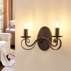 Lucande Lámparas Caleb Aplique De Pared Rust - Lucande -Lucande 42510965098543