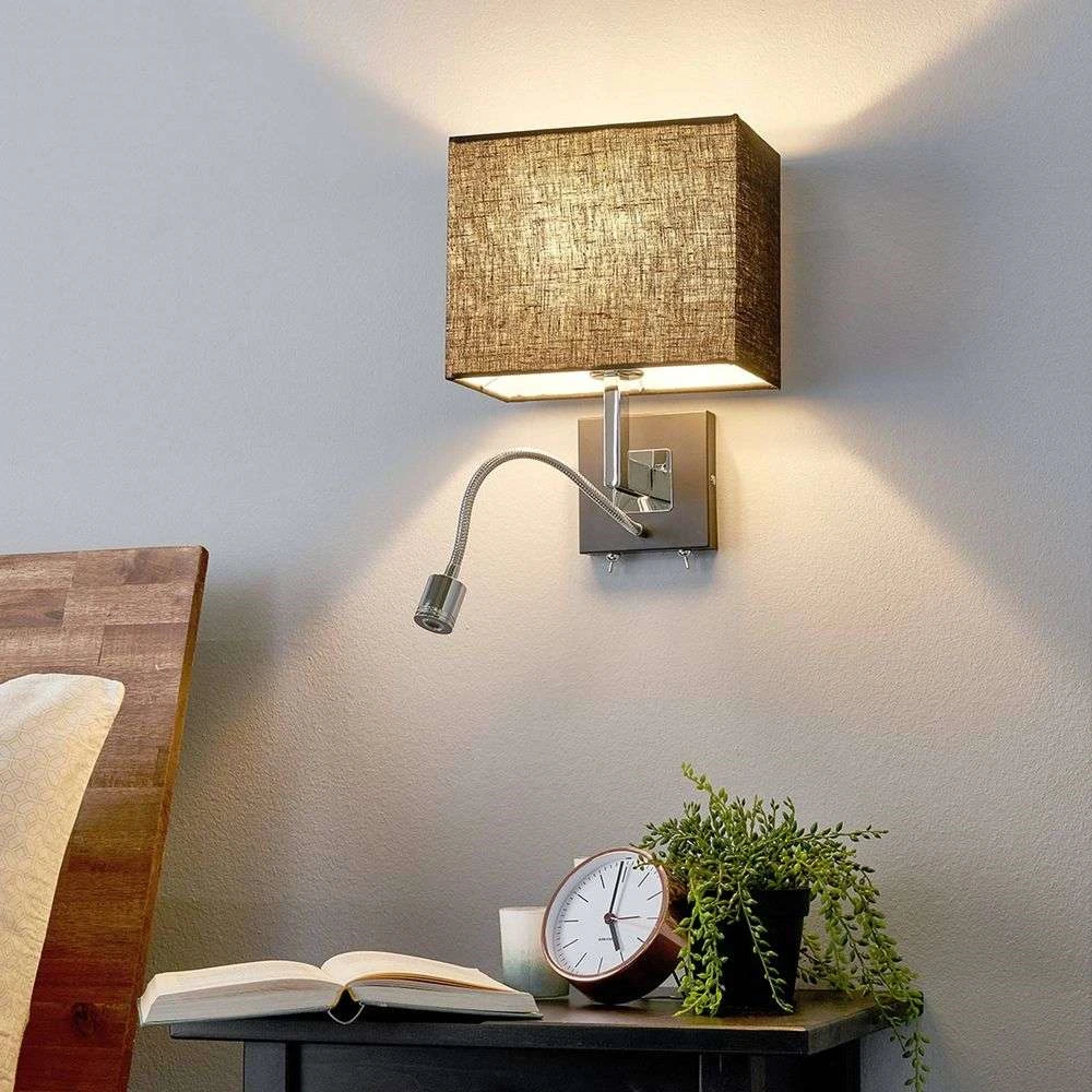 Lucande Lámparas Rebekka Aplique De Pared Black/Chrome - Lucande 2 Lucande Lámparas Rebekka Aplique De Pared Black/Chrome - Lucande - Imagen 2