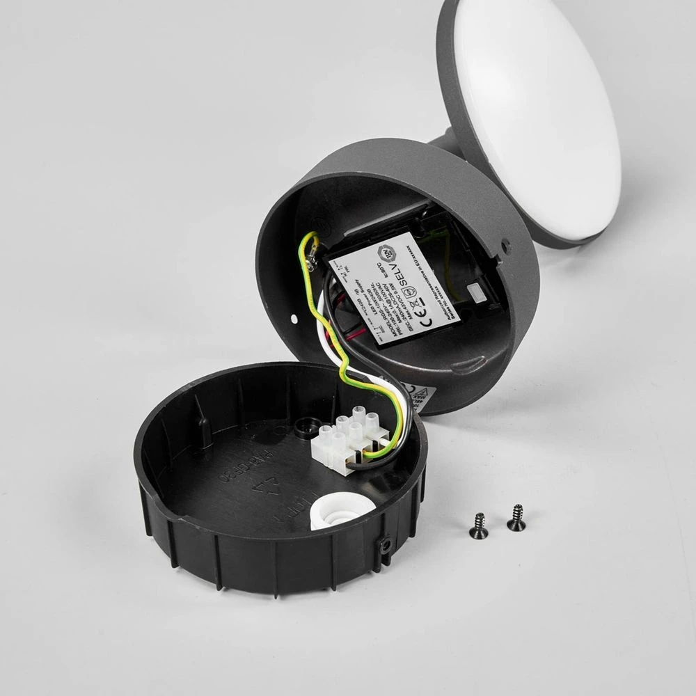 Lucande Lámparas Finny Udendørs Aplique De Pared Dark Grey/White - Lucande 6 Lucande Lámparas Finny Udendørs Aplique De Pared Dark Grey/White - Lucande - Imagen 6