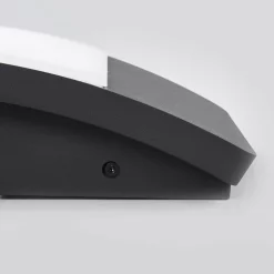 Lucande Lámparas Siara Udendørs Aplique De Pared Dark Grey/White - Lucande -Lucande 42510965235535