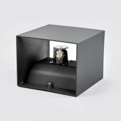 Lucande Lámparas Evie Udendørs Aplique De Pared Dark Grey/Clear - Lucande -Lucande 42510965260353