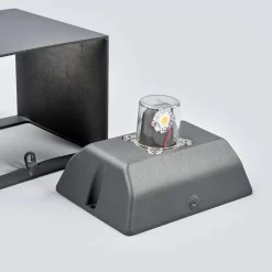 Lucande Lámparas Evie Udendørs Aplique De Pared Dark Grey/Clear - Lucande -Lucande 42510965260355