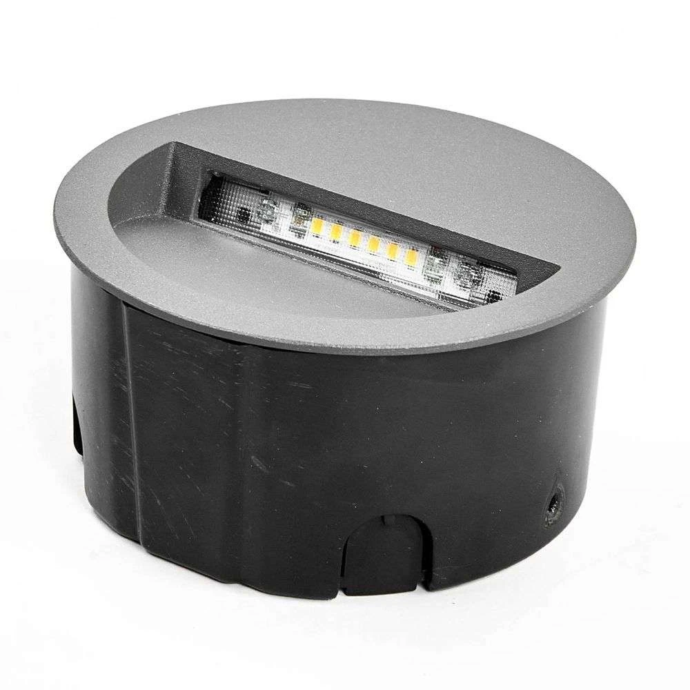 Lucande Lámparas Loya Round Exterior Luz De Pared Empotrada Dark Grey - Lucande 5 Lucande Lámparas Loya Round Exterior Luz De Pared Empotrada Dark Grey - Lucande - Imagen 5