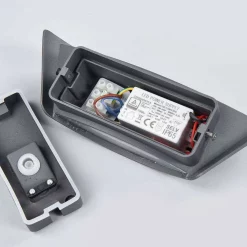 Lucande Lámparas Glen Udendørs Aplique De Pared Antracite/White - Lucande -Lucande 42510965276506