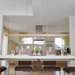 Lucande Lámparas Nora Lámpara Colgante Oak/Nickel - Lucande -Lucande 42510965318313