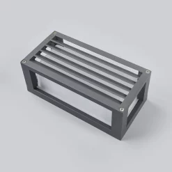 Lucande Lámparas Aurelien Cover Long Udendørs Aplique De Pared Dark Grey/White - Lucande -Lucande 42510965379493