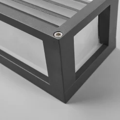 Lucande Lámparas Aurelien Cover Long Udendørs Aplique De Pared Dark Grey/White - Lucande -Lucande 42510965379494