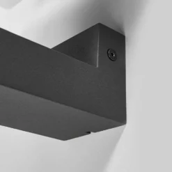 Lucande Lámparas Olesia Aplique Pared Exterior Dark Grey/Opal - Lucande -Lucande 42510965442825