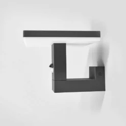 Lucande Lámparas Olesia Aplique Pared Exterior W/Sensor Dark Grey/Opal - Lucande -Lucande 42510965442994