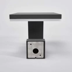 Lucande Lámparas Olesia Aplique Pared Exterior W/Sensor Dark Grey/Opal - Lucande -Lucande 42510965442996