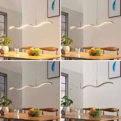 Lucande Lámparas Brama Lámpara Colgante Nickel/White - Lucande -Lucande 42510965472763