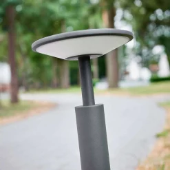 Lucande Lámparas Fenia Lámpara Para Jardín H60 Anthracite/Opal - Lucande -Lucande 42510965479795