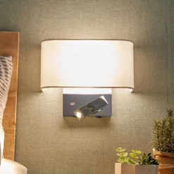 Lucande Lámparas Virve Aplique De Pared White/Chrome - Lucande -Lucande 42510965484195