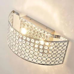 Lucande Lámparas Alizee Aplique De Pared Chrome/Clear - Lucande -Lucande 42510965486865