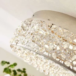 Lucande Lámparas Felias Lámpara De Techo Chrome/Clear - Lucande -Lucande 42510965487095