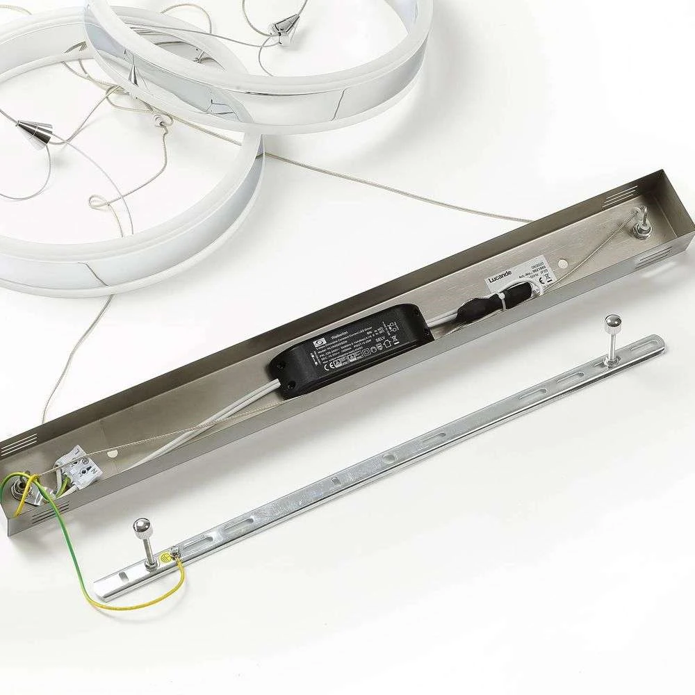 Lucande Lámparas Lyani Lámpara Colgante L85 Chrome/White - Lucande 5 Lucande Lámparas Lyani Lámpara Colgante L85 Chrome/White - Lucande - Imagen 5