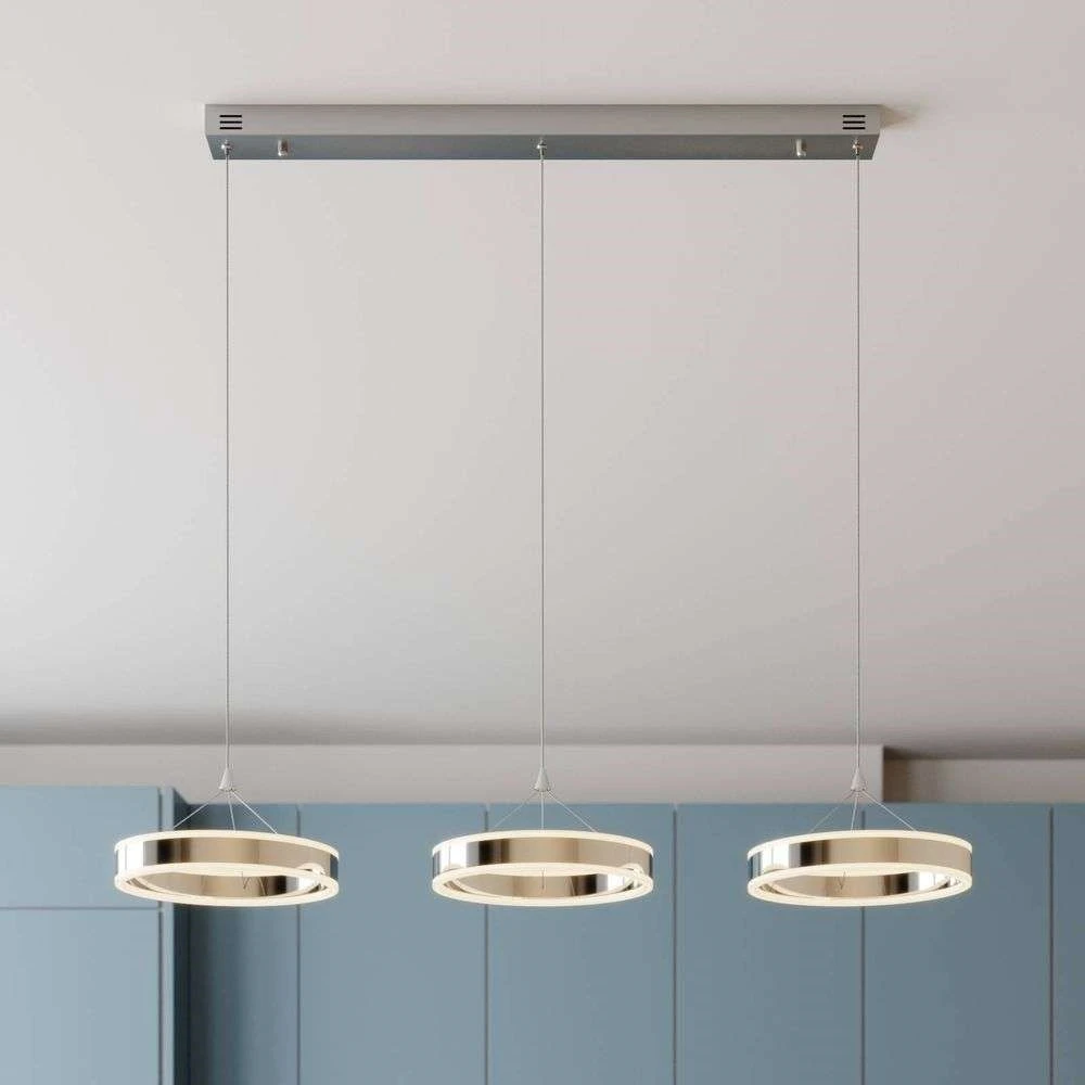 Lucande Lámparas Lyani Lámpara Colgante L115 Chrome/White - Lucande 4 Lucande Lámparas Lyani Lámpara Colgante L115 Chrome/White - Lucande - Imagen 4