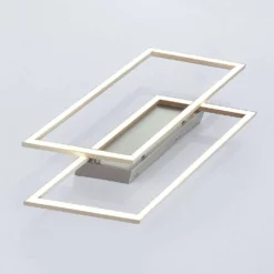 Lucande Lámparas Quadra Lámpara De Techo Dim. S Steel/White - Lucande -Lucande 42510965509486