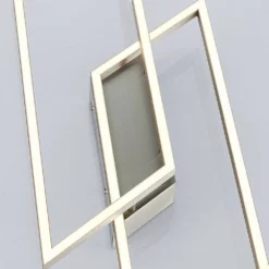 Lucande Lámparas Quadra Lámpara De Techo Dim. L Steel/White - Lucande -Lucande 42510965509556