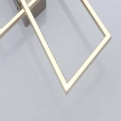 Lucande Lámparas Quadra Lámpara De Techo Dim. M Steel/White - Lucande -Lucande 42510965509625