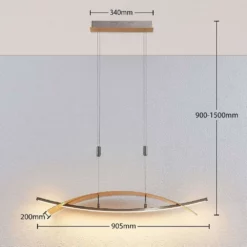 Lucande Lámparas Marija Lámpara Colgante L90 Gold/Silver - Lucande -Lucande 42510965526454