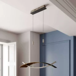 Lucande Lámparas Marija Lámpara Colgante L90 Black/Gold - Lucande -Lucande 42510965536803