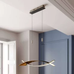 Lucande Lámparas Marija Lámpara Colgante L90 Black/Gold - Lucande -Lucande 42510965536804