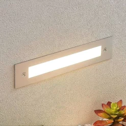 Lucande Lámparas Roni Long Empotrable Aplique De Pared Exterior Steel - Lucande -Lucande 42510965557832