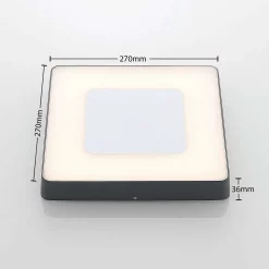 Lucande Lámparas Sora Udendørs Lámpara De Techo White/Dark Grey - Lucande -Lucande 42510965558993