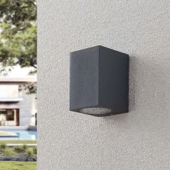 Lucande Lámparas Lavina Down Aplique Pared Exterior Dark Grey - Lucande -Lucande 42510965559743