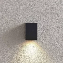 Lucande Lámparas Lavina Down Aplique Pared Exterior Dark Grey - Lucande -Lucande 42510965559744