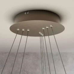 Lucande Lámparas Ezana Lámpara Colgante Nickel - Lucande -Lucande 42510965568583