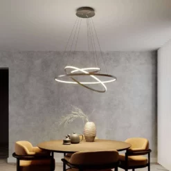 Lucande Lámparas Ezana Lámpara Colgante Nickel - Lucande -Lucande 42510965568585