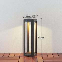 Lucande Lámparas Fery Lámpara Para Jardín H50 Anthracite - Lucande -Lucande 42510965569405