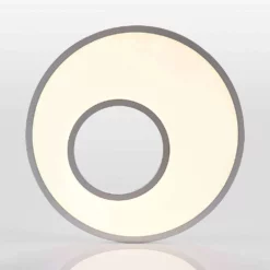 Lucande Lámparas Durun Lámpara De Techo Ø60 White/Silver - Lucande -Lucande 42510965596205