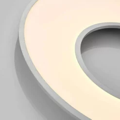 Lucande Lámparas Durun Lámpara De Techo Ø80 White/Silver - Lucande -Lucande 42510965596376