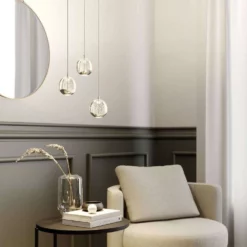 Lucande Lámparas Hayley 3 Lámpara Colgante Clear/Chrome - Lucande -Lucande 42510965624465