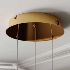 Lucande Lámparas Hayley 3 Lámpara Colgante Clear/Gold - Lucande -Lucande 42510965624533