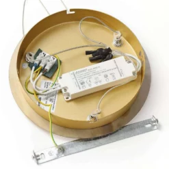 Lucande Lámparas Hayley 3 Lámpara Colgante Clear/Gold - Lucande -Lucande 42510965624536