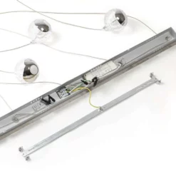 Lucande Lámparas Hayley 5 Line Lámpara Colgante Clear/Chrome - Lucande -Lucande 42510965624845