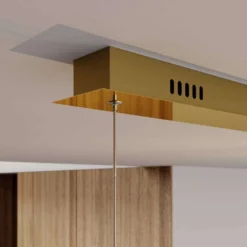 Lucande Lámparas Hayley 5 Line Lámpara Colgante Clear/Gold - Lucande -Lucande 42510965624913