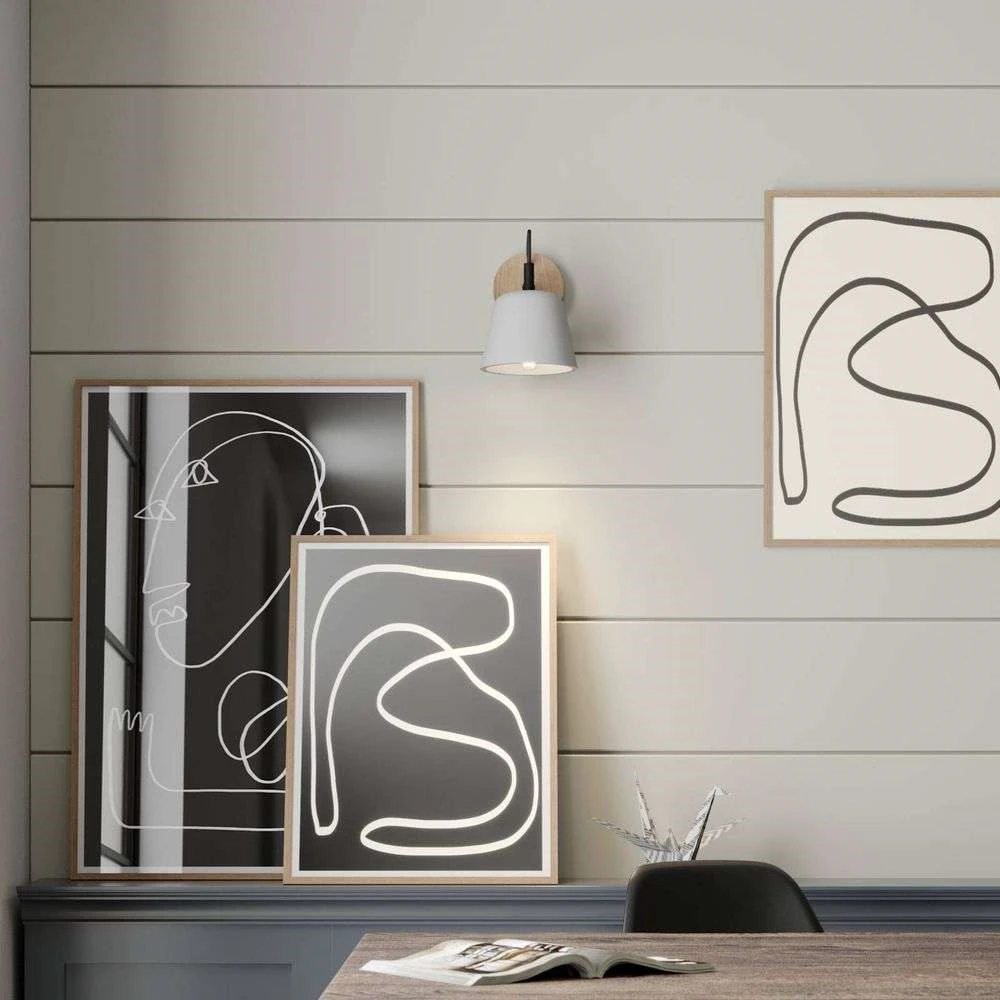 Lucande Lámparas Kalinda Aplique De Pared Grey/Oak - Lucande 2 Lucande Lámparas Kalinda Aplique De Pared Grey/Oak - Lucande - Imagen 2