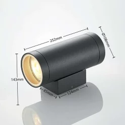 Lucande Lámparas Thomke Aplique Exterior Dark Grey - Lucande 9 Lucande Lámparas Thomke Aplique Exterior Dark Grey - Lucande -Lucande 42510965693224