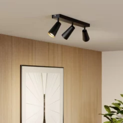 Lucande Lámparas Angelina 3 Lámpara De Techo Black/Gold - Lucande -Lucande 4251096569827lucande angelina deckenlampe schwarz gold3