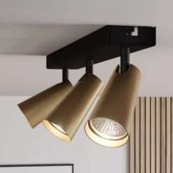 Lucande Lámparas Angelina 3 Lámpara De Techo Brass/Gold - Lucande -Lucande 4251096569834lucande angelina deckenlampe messing gold3