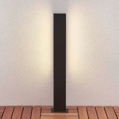 Lucande Lámparas Aegisa Lámpara Para Jardín H80 Dark Grey/White - Lucande -Lucande 42510965734804