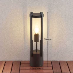 Lucande Lámparas Brienne Lámpara Exterior/Jardín IP54 Graphite - Lucande -Lucande 42510965735273 3