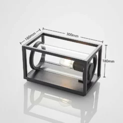 Lucande Lámparas Brienne Aplique Exterior IP54 Graphite - Lucande -Lucande 42510965735894