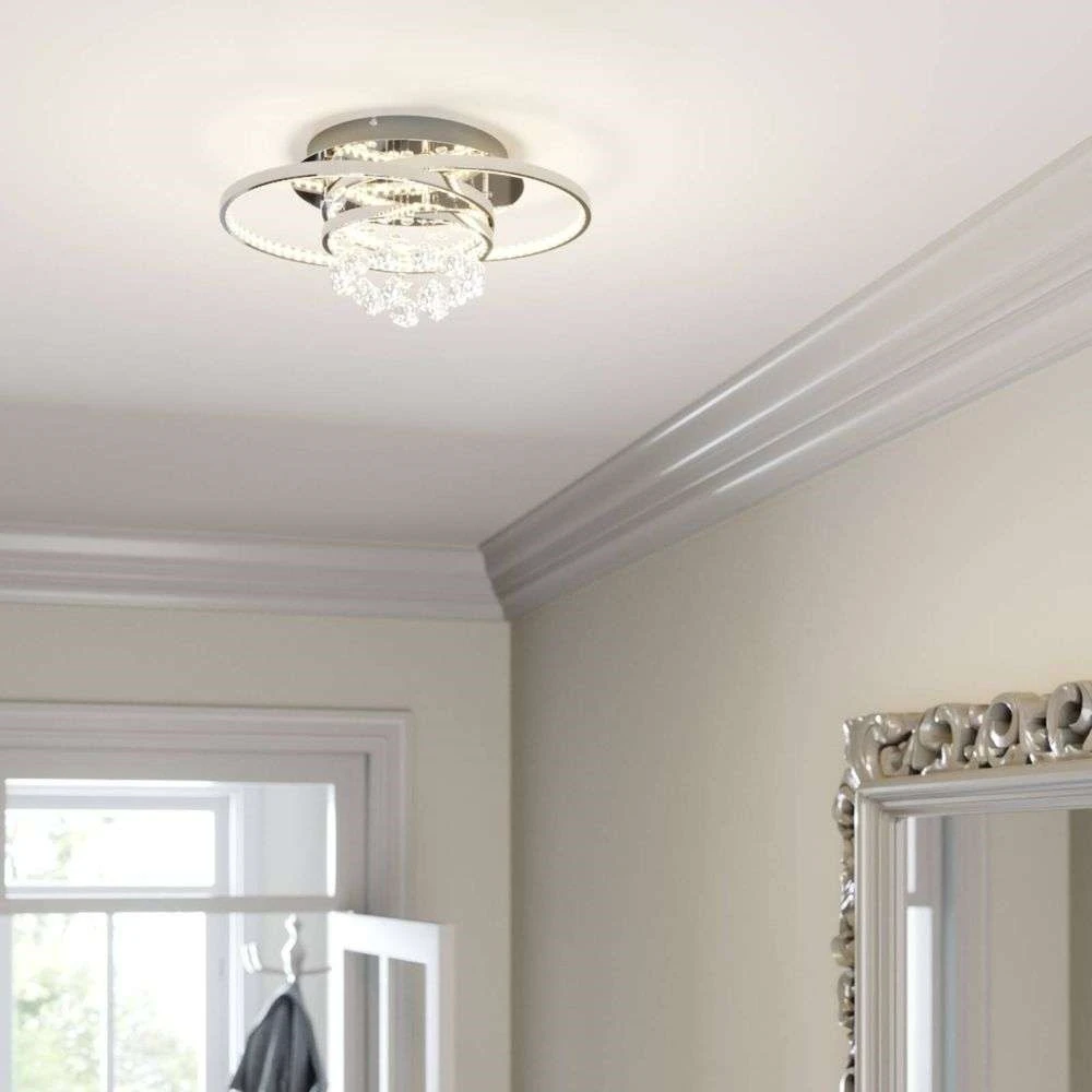 Lucande Lámparas Keely Lámpara De Techo S Chrome/Clear - Lucande 2 Lucande Lámparas Keely Lámpara De Techo S Chrome/Clear - Lucande - Imagen 2